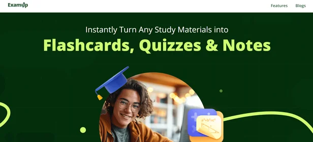 ExamUp homepage