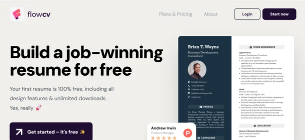 FlowCV.homepage