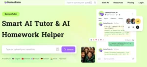 GeniusTutor AI homepage