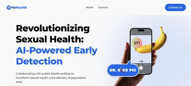 HeHealth AI homepage