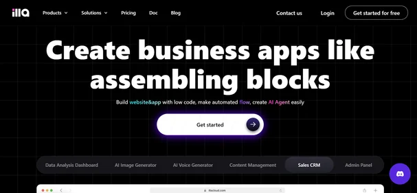 ILLA Cloud 4.0 homeage