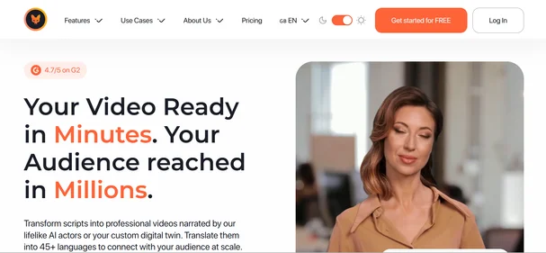 Immersive Fox homepage