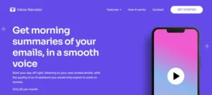 Inbox Narrator homepage