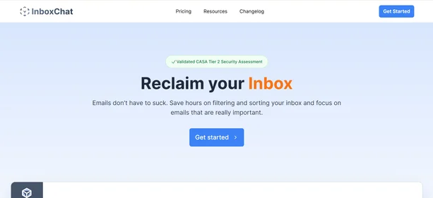 InboxChat AI homepage