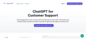 InboxGPT AI homepage