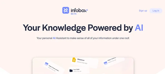 Infobox AI homepage