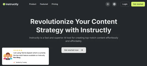 Instructly homepage