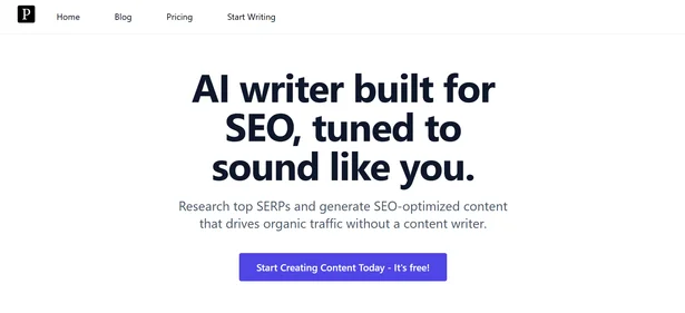 Platen AI homepage