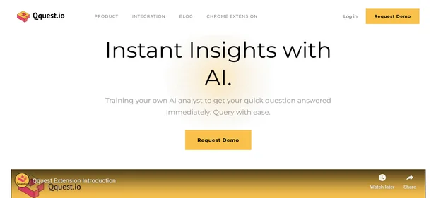 QQuest Beta homepage