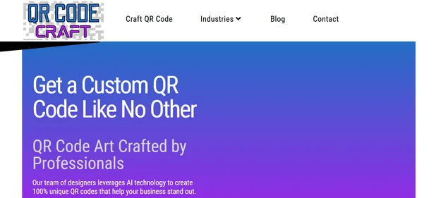 QR Code Craft homepagfe