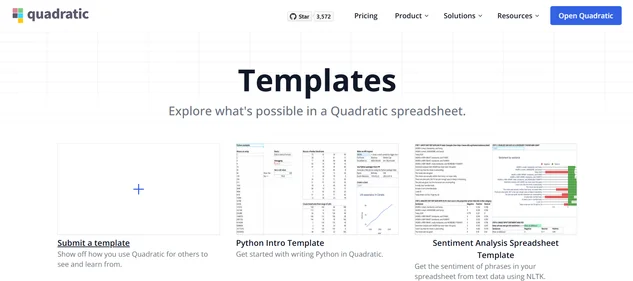 Quadratic homepage