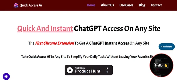 Quick Access AI homepage