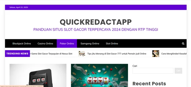 QuickRedact homepage