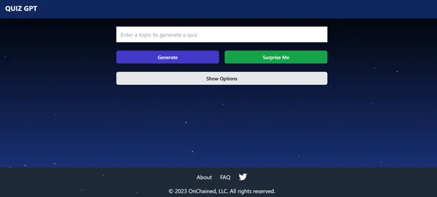 QuizGPT Review homepage