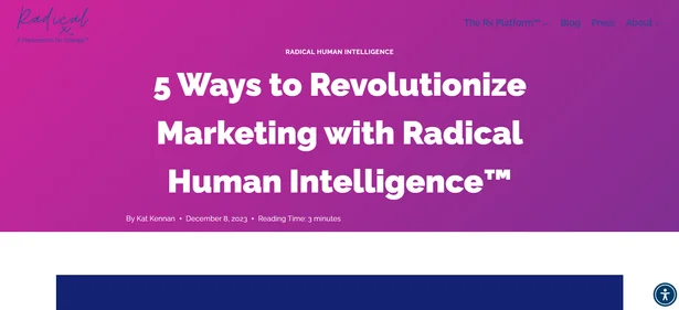 Radical Human Intelligence homepage