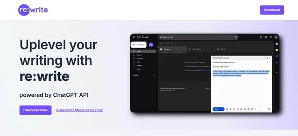 Re-Write GPT homepage