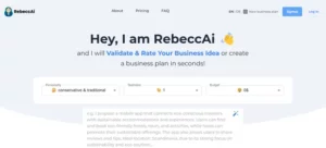 RebeccAI homepage
