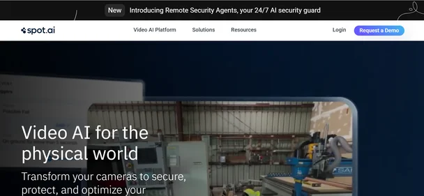 Spot.ai. homepage