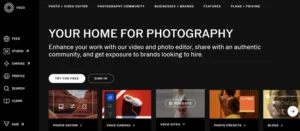 VSCO homepage
