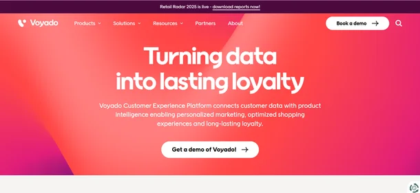 Voyado homepage