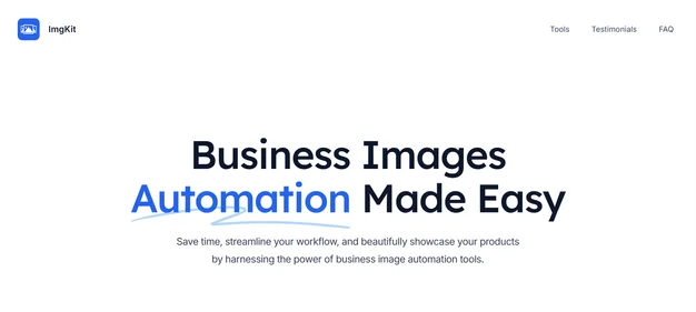imgkit App homepage