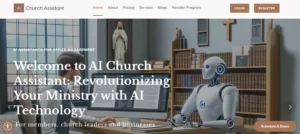AI Church Assistant homepage