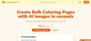 AI Coloring Pages Pro homepaeg