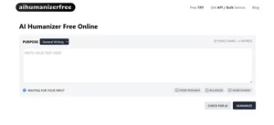 AI Humanizer Free Online homepage