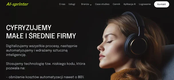 AI Sprinter homepage