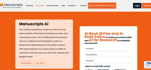 AI Writer 9 homepage