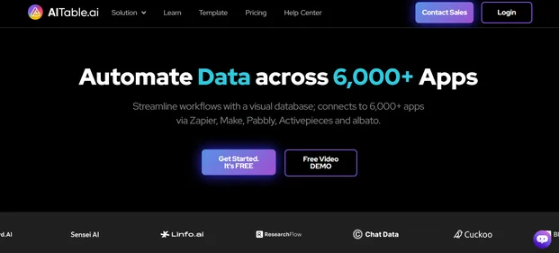 AITable AI homepage