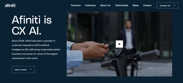 Afiniti homepage