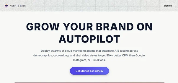 AgentsBase AI homepage