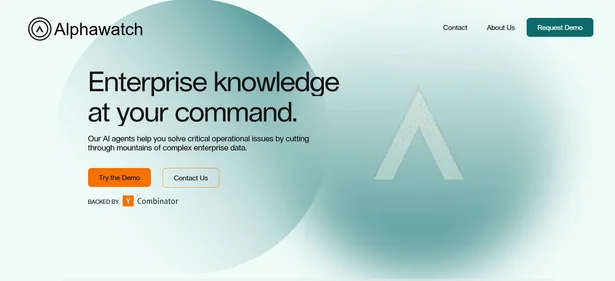 Alpha Watch AI homepaage