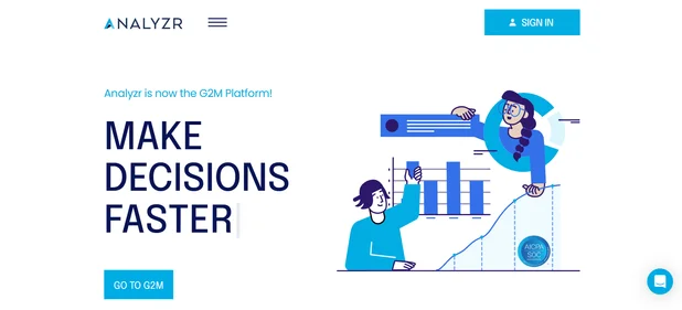 Analyzr AI homepage