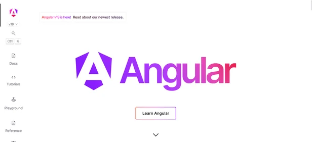 Angular Dev homepage