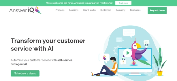 AnswerIQ homepage