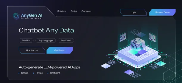 AnyGen AI homepage