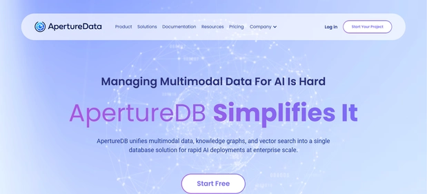 ApertureDB homepage
