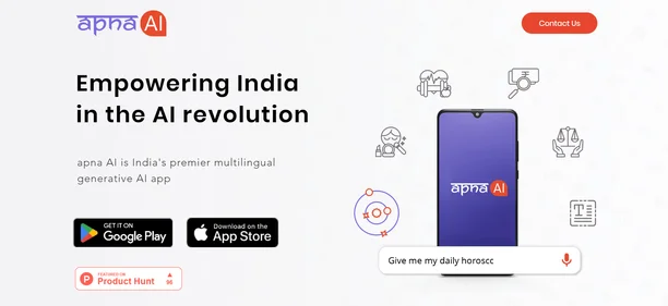 Apna AI homepage