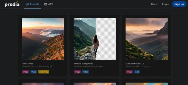App Prodia homepage