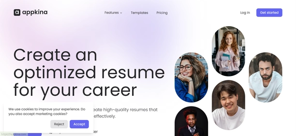 Appkina homepage