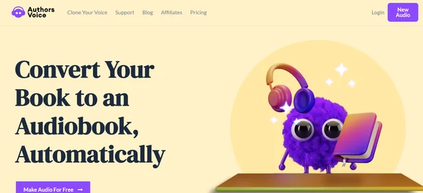 Audie AI Homepage