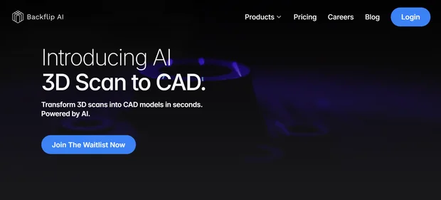 Backflip AI homepage