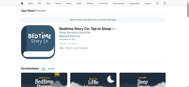 Bedtime Story Co Tap to Sleep