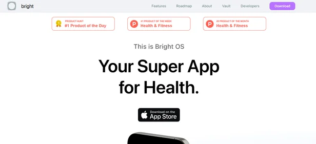 Bright OS homepage