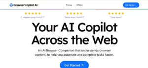 BrowserCopilot AI homepage