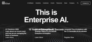 C3.ai homepage