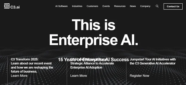 C3.ai homepage