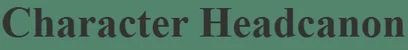 Character Headcanon Generator logo
